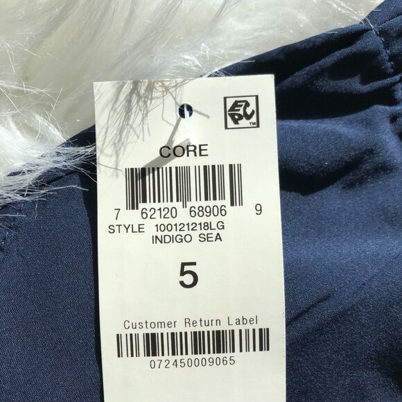 Ideology Toddler Shorts Size 5 Blue Stretch Drawstring Mini Activewear NWT - Picture 5 of 5